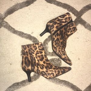 Cheetah ankle booties (Rampage) Size 8